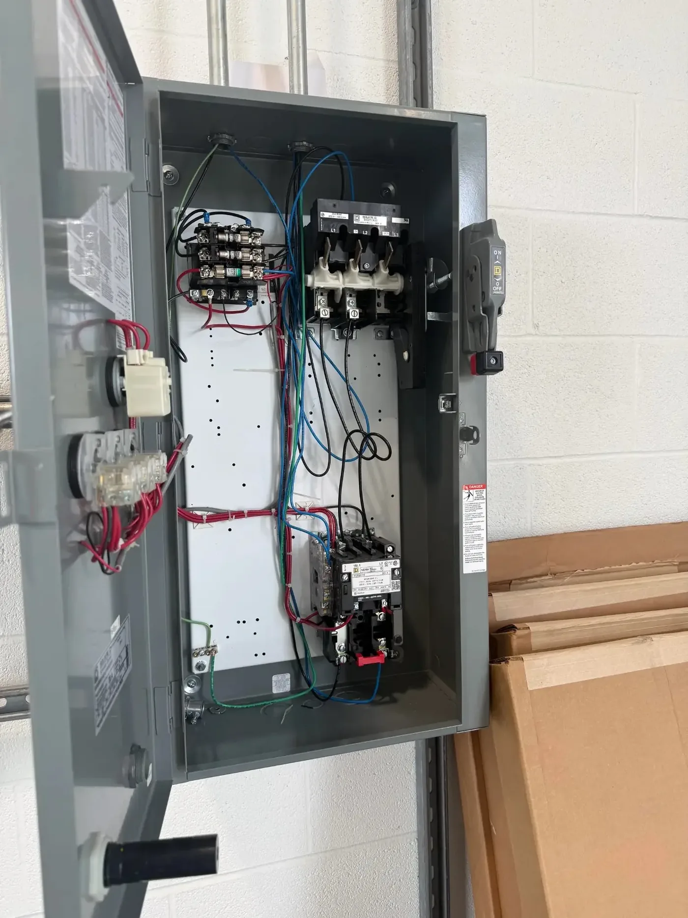 Commercial control panel wiring by Freedom Electric