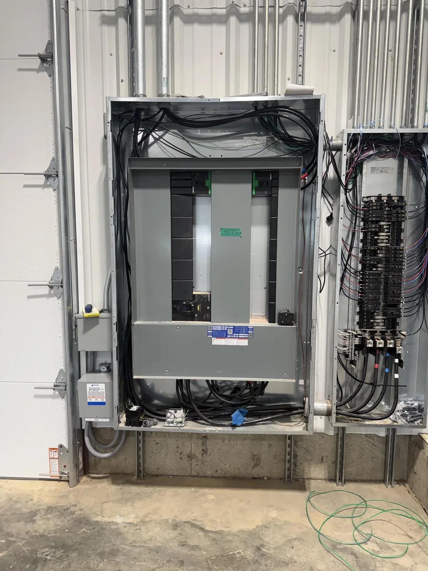 Commercial electrical panel and conduit installation by Freedom Electric in Rolla MO